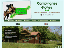 Tablet Screenshot of camping-pompadour.com